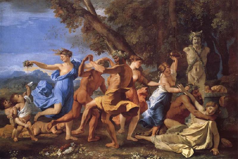 Nicolas Poussin A Bacchanalian Revel Befroe a Term of Pan